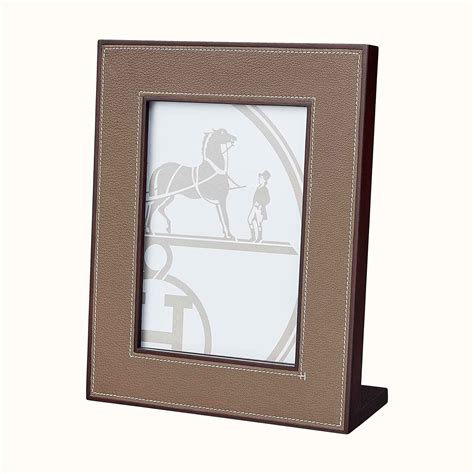 hermes leather picture frame